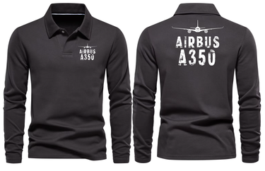 AIRBUS A350 LONG SLEEVE POLO